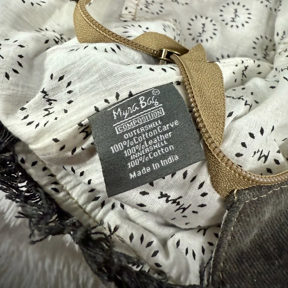 SOLDMyra Bag Artemis Canvas & Hairon Bag S-5204 - Picture 12 of 14